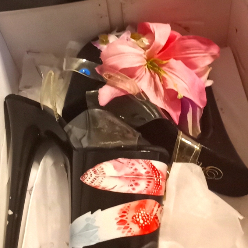 Customized size 7 black exotic shoes